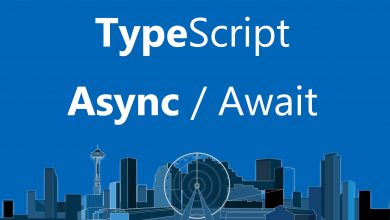 TypeScript async await feature image